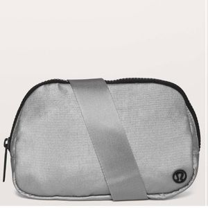 Rare! Lululemon OG silver belt bag, hollow logo! Hard to find color